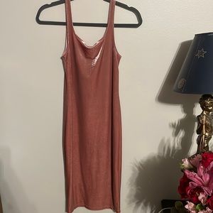 ZARA Pink Velvet Dress